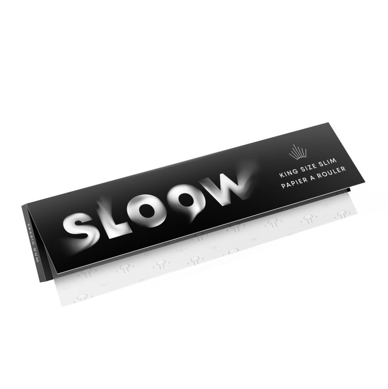 Papier à rouler slim Sloow ❤️ achat grande feuille pour joint pas cher