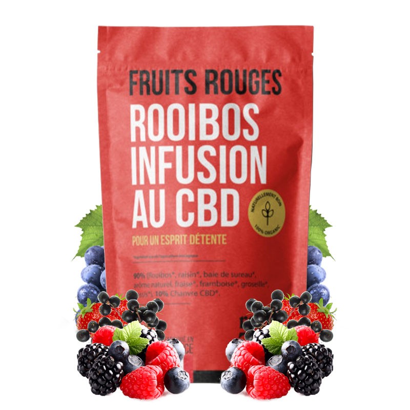 Tisane CBD Rooibos Fruits Rouges : mode d'emploi et effets, avis