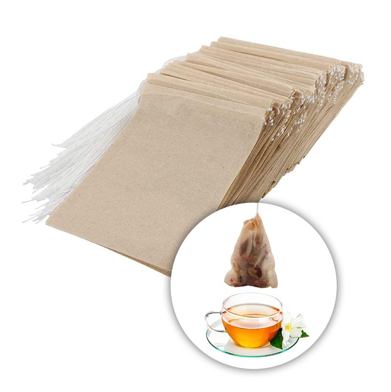 SACHETS FILTRE À thé jetables en vrac, 100 pièces, filtre à grains de café  de EUR 5,81 - PicClick FR